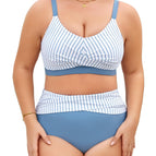 Blue and White Stripes / L