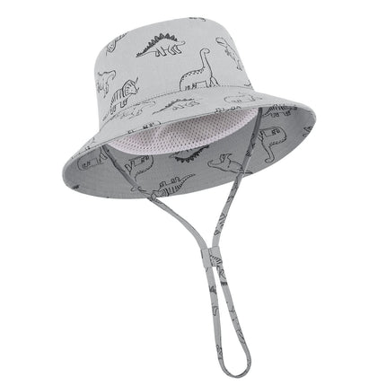 TOMEEK Baby Sun Hat Unisex Children's Summer Hat UV Protection Fishing Hat with Adjustable Drawstring Boys Girls Beach Hat
