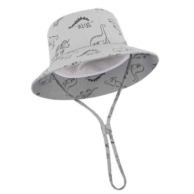 TOMEEK Baby Sun Hat Unisex Children's Summer Hat UV Protection Fishing Hat with Adjustable Drawstring Boys Girls Beach Hat