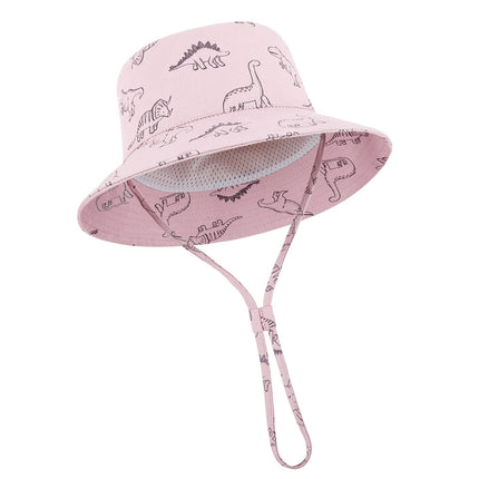 TOMEEK Baby Sun Hat Unisex Children's Summer Hat UV Protection Fishing Hat with Adjustable Drawstring Boys Girls Beach Hat
