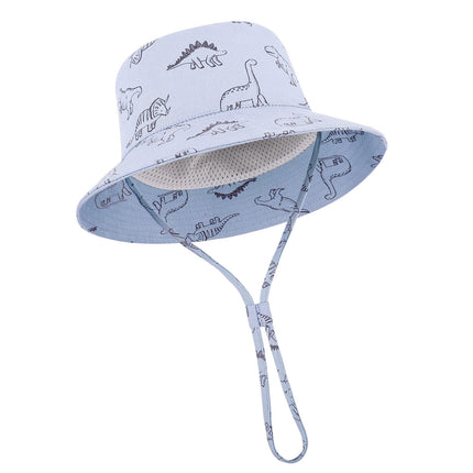TOMEEK Baby Sun Hat Unisex Children's Summer Hat UV Protection Fishing Hat with Adjustable Drawstring Boys Girls Beach Hat