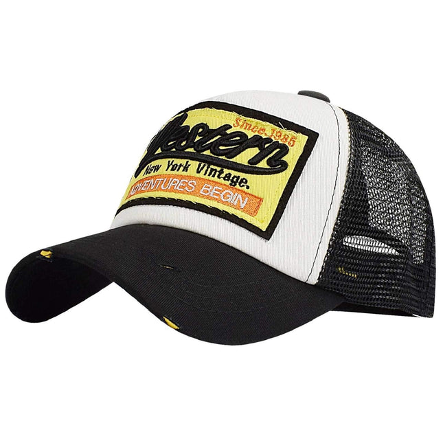 Heekpek baseball cap men's embroidered summer women's mesh caps, baseball caps, adjustable hip hop baseball caps, trucker for outdoor sports, travel.
