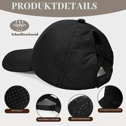 heekpek Baseball Cap Women's Ponytail Mesh Peaked Cap Outdoor Sun Protection Head Women's Quick-Drying Women's Tennis Caps Lightweight Breathable Hat